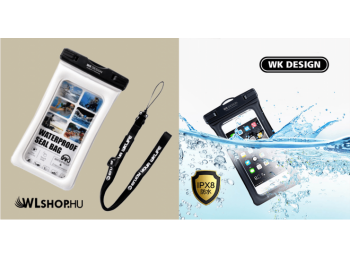 WK vízálló telefontok L-es WT-Q01 - Fehér