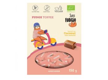 SUPER FUDGIO BIO tejmentes Toffe izű karamella 150g