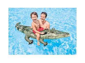 Intex Valósághű aligátor krokodil lovagló matrac 170x86