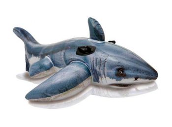 Intex Nagy fehér cápa lovagló matrac 173x107cm