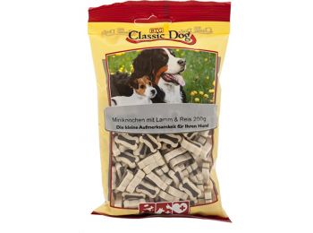 Classic Dog Snack Miniknochen mit Lamm & Reis jutalomfalat 200 g