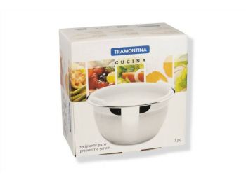 24 cm-es rozsdamentes Tramontina kevetőtál tetővel