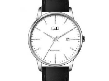Q&Q Férfi karóra - BL76J818Y- Fekete bőrszíjas - rkt
