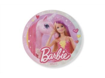 Rózsaszín Barbie unikornis tortaostya