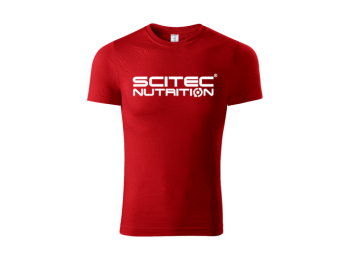 Basic Scitec Nutrition póló férfi piros S