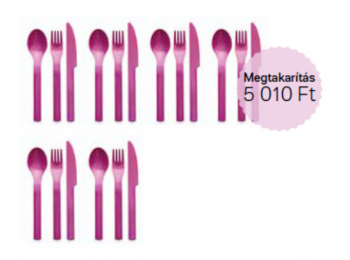 Kerti parti Evőeszköz 6 szett lila Tupperware