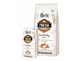 Brit Fresh Adult Fit&Slim Turkey&Pea kutyatáp 12 kg