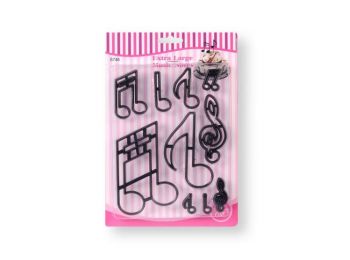 10 részes hangjegyes patchwork fondant kiszúró készlet