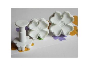 Som fondant virág kiszúró 3 db rugós