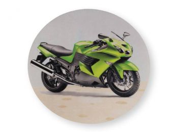 Zöld versenymotor tortaostya