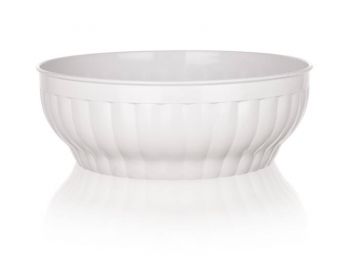 28 cm-es Stefanplast fehér műanyag keverőtál