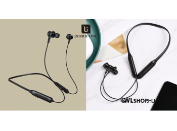 Borofone Bluetooth 5.0 sport fülhallgató/headset Joyous BE29 - Fekete