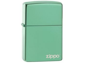 Zippo Öngyújtó, High Polish Green Zippo Logo 28129ZL
