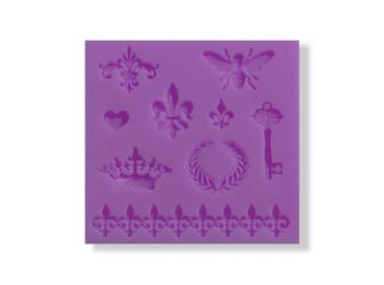 Apró vintage minták szilikon fondant formázó