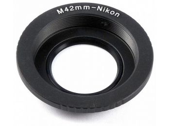 M42-Nikon (üveggel) bajonett átalakító gyűrű