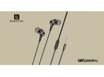 Borofone vezetékes fülhallgató/headset Revering BM52 - Fekete