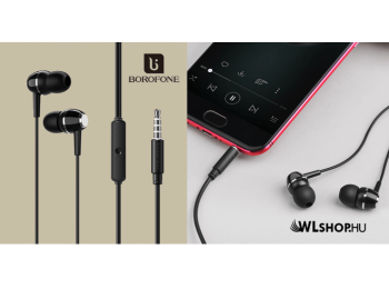 Borofone vezetékes fülhallgató/headset Acure BM36 - Feket