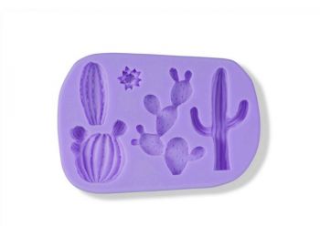 Kaktuszok szilikon fondant formázó