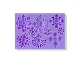 Csodás barokk brossok szilikon fondant formázó