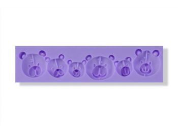 Macifejek sorminta szilikon fondant forma tortaszegélyre