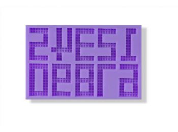 Digitális kijelző stílusú számok szilikon fondant forma