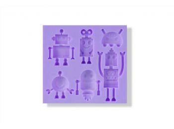 Részletgazdag robotok szilikon fondant forma