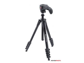Manfrotto Compact Action Black Tripod (MKCOMPACTACN-BK)