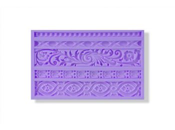 5 -féle barokk sorminta szilikon fondant forma tortaszegél