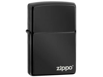 Zippo Öngyújtó, Ebony Zippo Logo 24756ZL