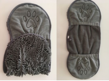 Kedvenceink törlőkesztyűje 80x35 szürke Vixi