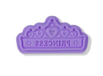 Princess tiara szilikon fondant forma