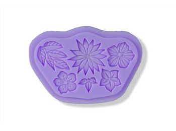 Apró virágok és levelek szilikon fondant forma