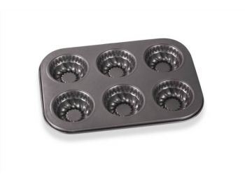 6 adagos minikuglóf sütőforma