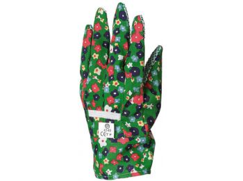 KERTÉSZKESZTYŰ,VARROTT MINTÁSPAMUT,PETTYES TENYÉR,NŐI