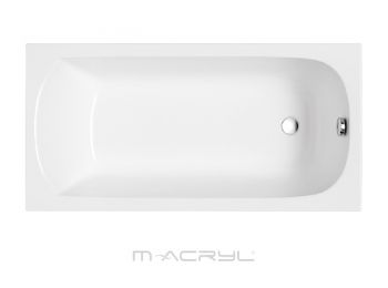 M-ACRYL MIRA 180x80 akrilkád kádlábbal és peremrögzítő csomaggal