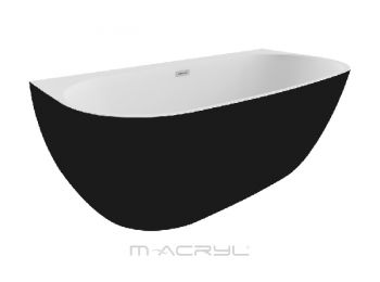 M-Acryl Avalon különleges akril kád 170x80 mattfekete el�