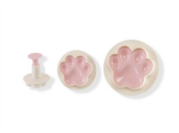 3 részes rugós mancs alakú fondant kiszúró készlet