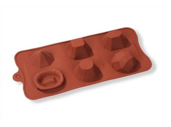 Drágakő alakú szilikon praliné forma