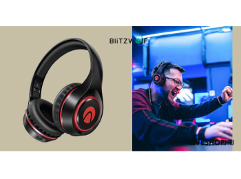Blitzwolf vezeték nélküli Bluetooth5.0 fejhallgató/headset AA-ER2 - Fekete