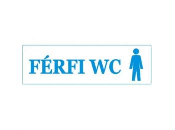 Férfi wc - műanyag, 250*80