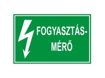 Fogyasztásmérő - műanyag, 160*250