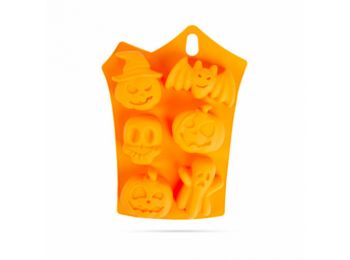 Tökfejek, denevér és szellem Halloween szilikon muffin fo
