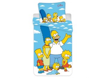 A SIMPSON CSALÁD KÉK 2 részes ágynemű-garnitúra  140x2