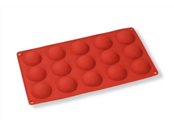 15 adagos 4 cm-es félgömb szilikon sütőforma
