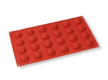 24 adagos 2,7 cm-es félgömb szilikon sütőforma