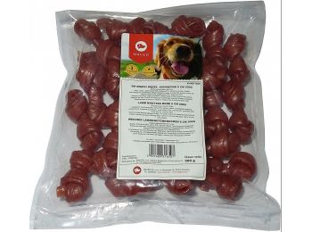 Maced puha csavart bárányos jutalomfalat kistestű kutyák