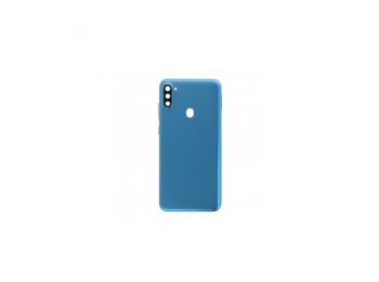 Samsung A115 Galaxy A11 akkufedél (hátlap) kamera lencsével kék (gyári)