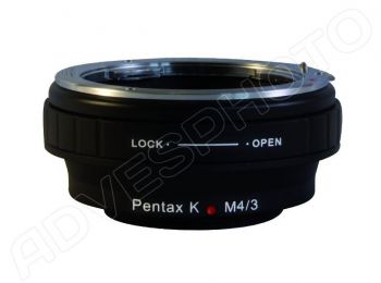 Pentax K-M4/3 (aperture) bajonett átalakító gyűrű