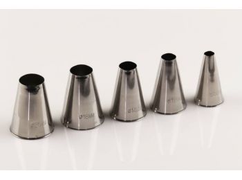 Nagy méretű Paderno 5 részes sima díszítőcső készlet