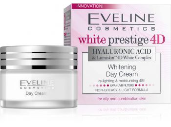 Eveline White Prestige 4D fehérítő nappali krém, 50 ml